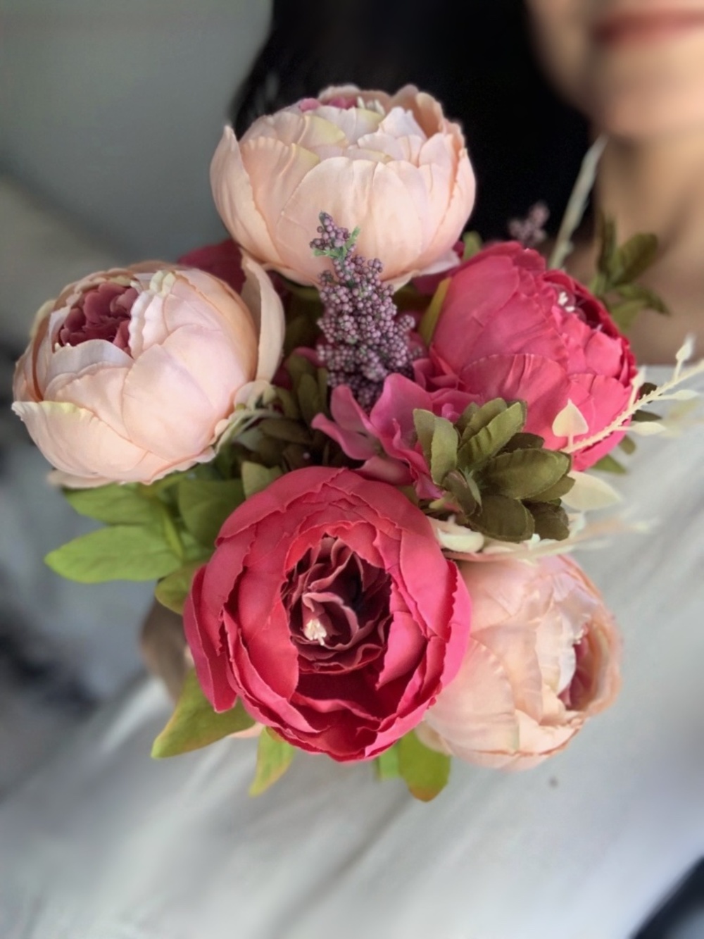 Peony Faux Real Touch Silk